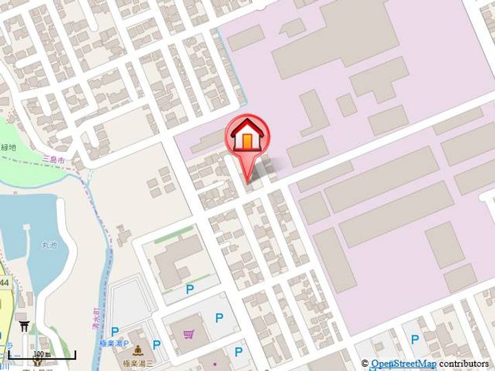 静岡県三島市清住町(アパート)の賃貸物件302の地図