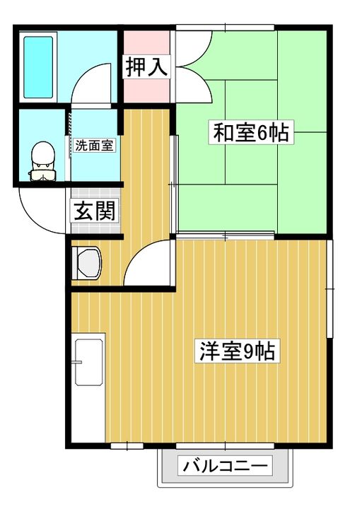 レーベ柿崎103の間取り