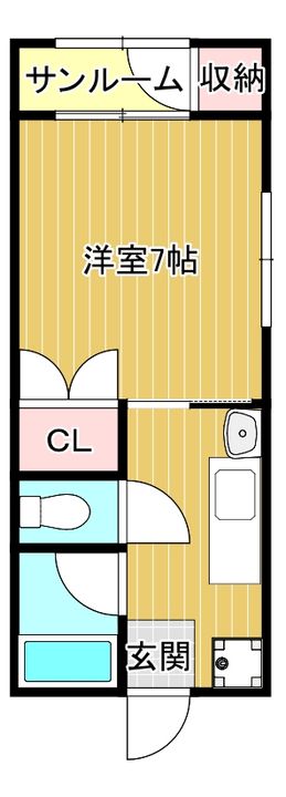 新潟県柏崎市半田1丁目(アパート)の賃貸物件104の間取り