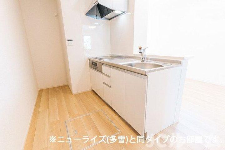 新潟県柏崎市半田3丁目(アパート)の賃貸物件のキッチン