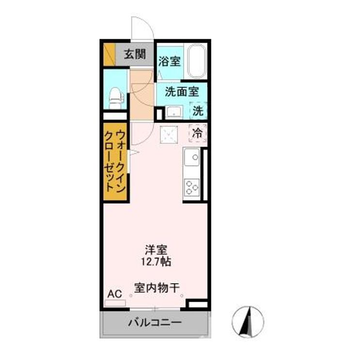 レフィナードCの間取り