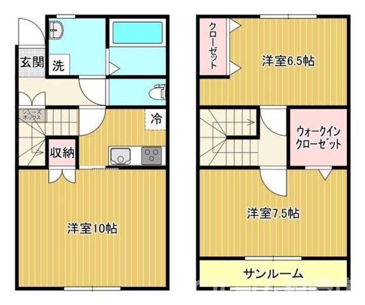 新潟県柏崎市関町(アパート)の賃貸物件104の間取り