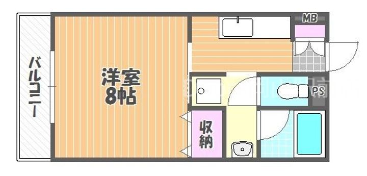 はなはうす門田2番館102の間取り