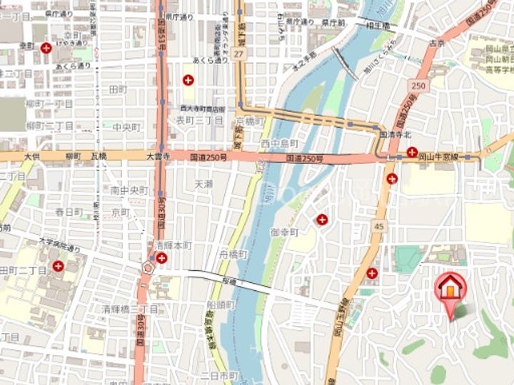 はなはうす門田2番館102の地図
