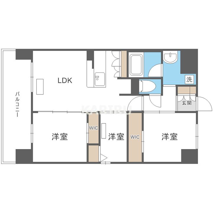 アーバネックス中崎町Ⅱの間取り