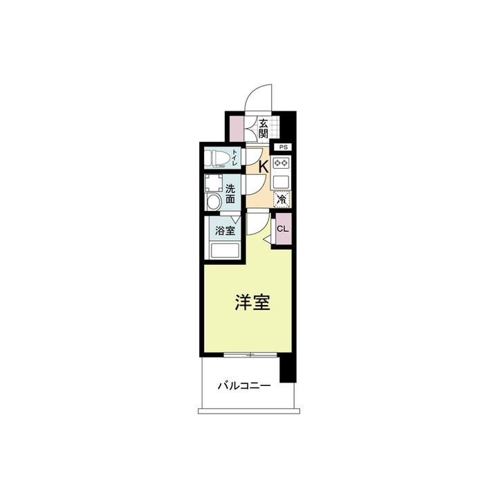 レジュールアッシュ桜宮リバーコート809の間取り