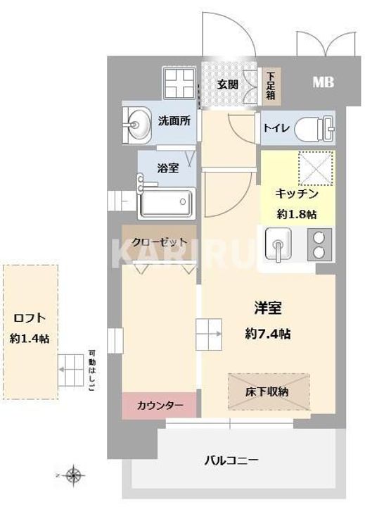 レオンコンフォート新梅田の間取り