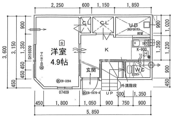シェスム野江の間取り