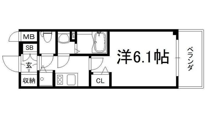 アドバンス大阪城北ルミウスの間取り