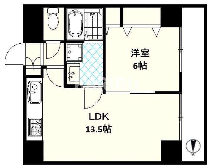 グランデージ新深江の間取り