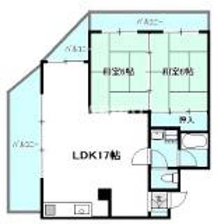 シティーハイツ新今里803の間取り