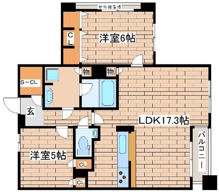 リベール三宮ミッド・キャストの間取り