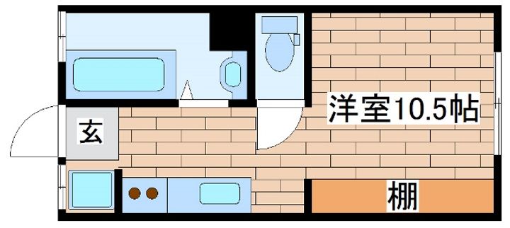 兵庫県神戸市中央区生田町2丁目(マンション)の賃貸物件の間取り