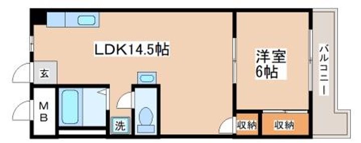 オレンジHILL・Tの間取り