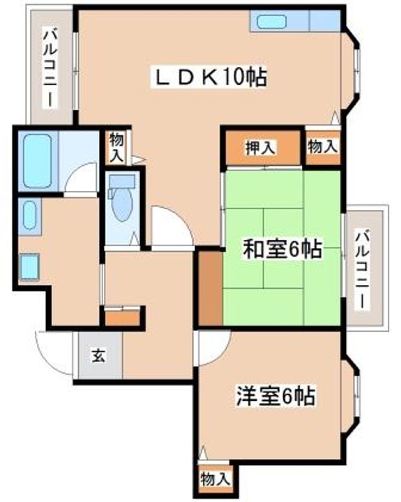 ドール霞ヶ丘の間取り