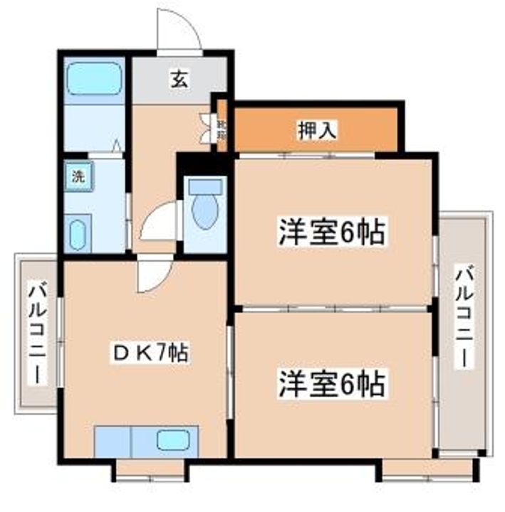 io垂水II103の間取り