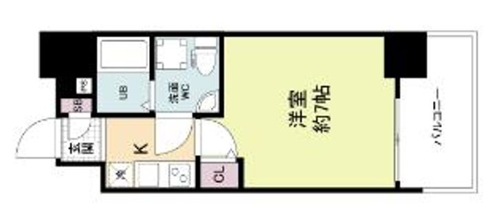 兵庫県神戸市兵庫区西柳原町(マンション)の賃貸物件の間取り