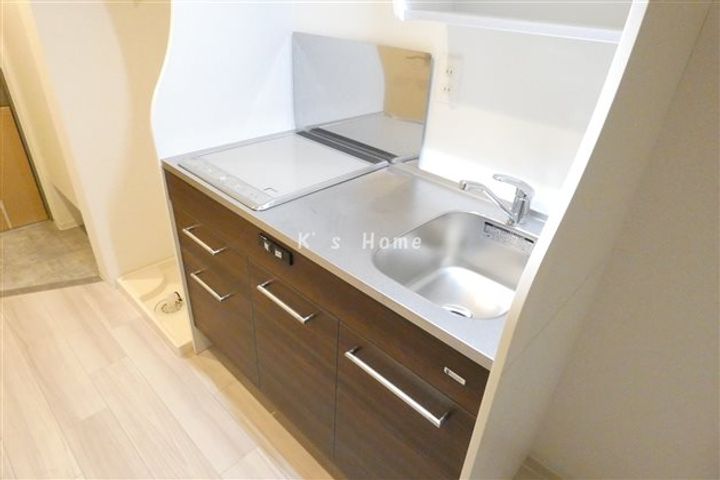 兵庫県神戸市兵庫区西柳原町(マンション)の賃貸物件のキッチン