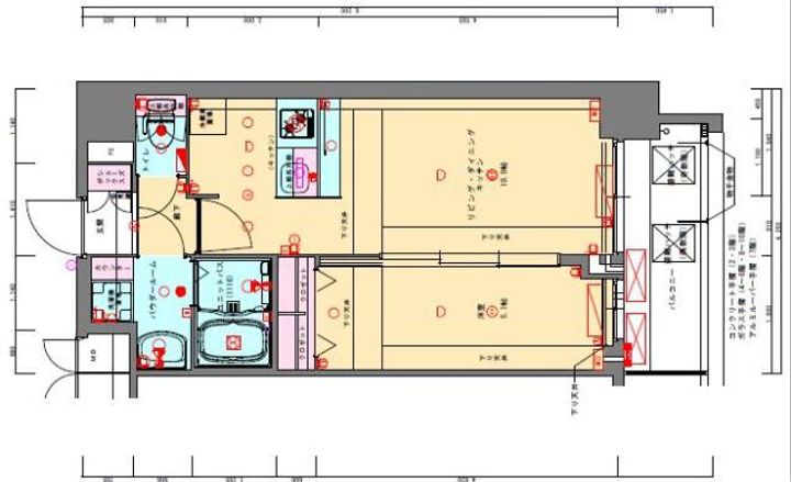 兵庫県神戸市兵庫区駅南通3丁目(マンション)の賃貸物件の間取り