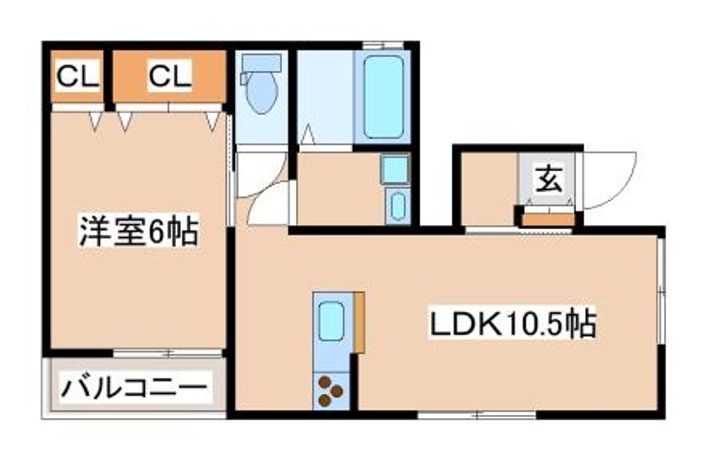 KARIN上沢フロントの間取り
