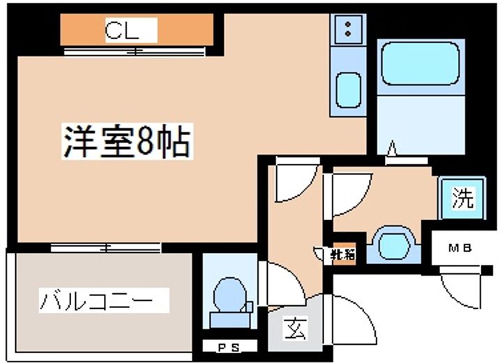 アスヴェル神戸元町Ⅱの間取り