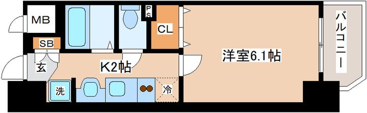 プレサンス神戸プレシャスの間取り