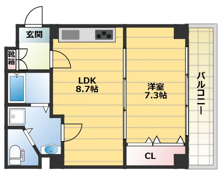 シャトー野崎の間取り
