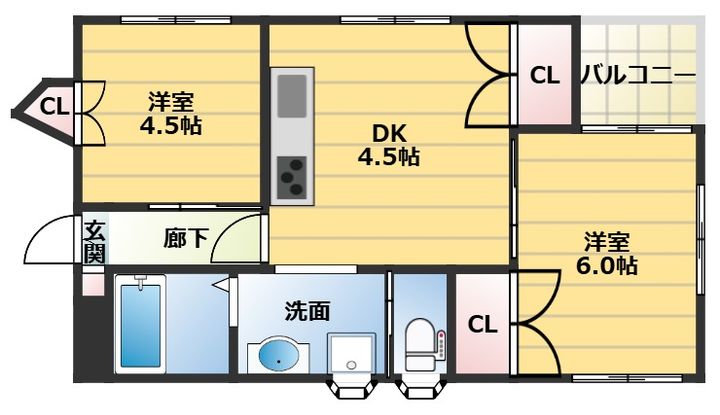 エーデルハイム藤井の間取り