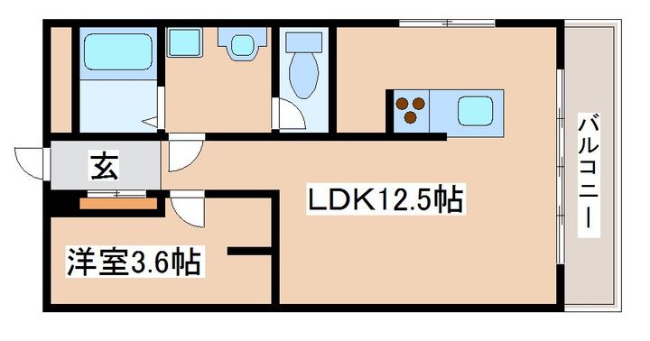 兵庫県明石市魚住町西岡(マンション)の賃貸物件の間取り