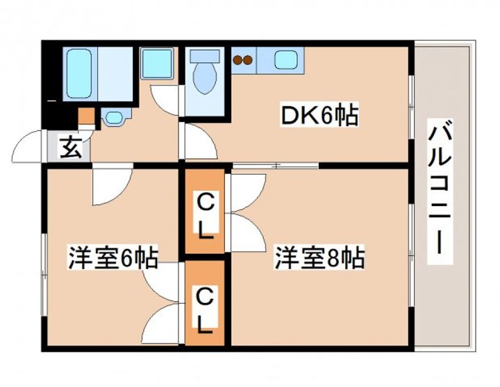 ダイコーポ西藤江302の間取り