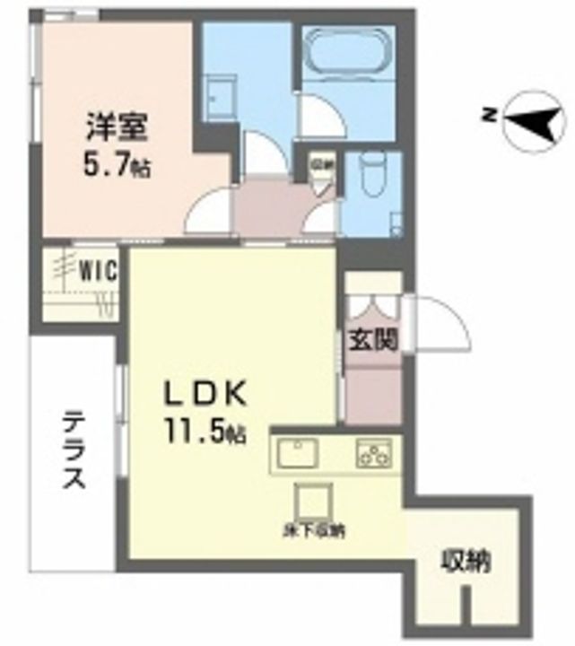 ShaMaison Gardens 旭が丘Ⅱ103の間取り