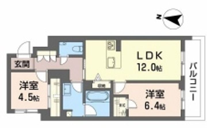 ShaMaison Gardens 旭が丘Ⅱ202の間取り