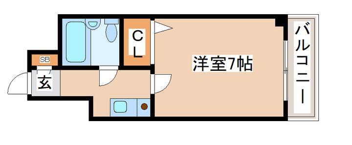 モダンアパートメント神戸新長田402の間取り