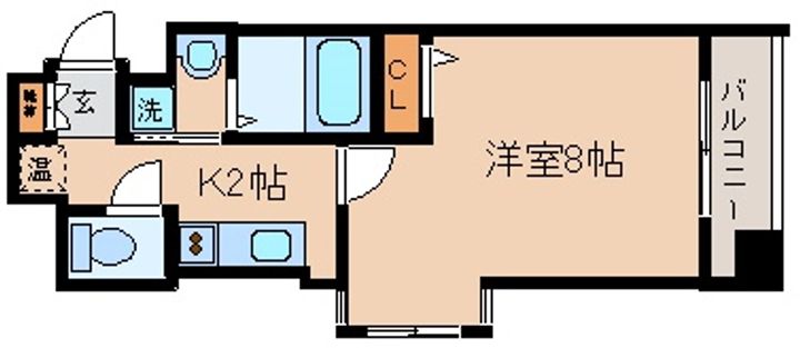 兵庫県神戸市中央区相生町4丁目(マンション)の賃貸物件の間取り