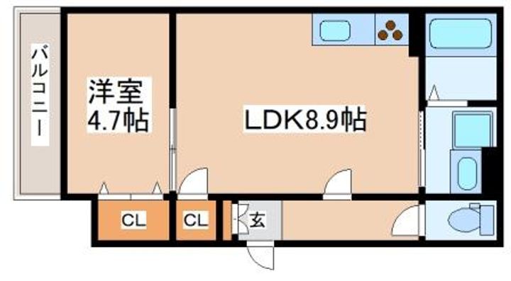 リアン名谷の間取り