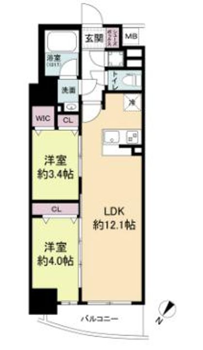 セレニテ神戸ミラクの間取り
