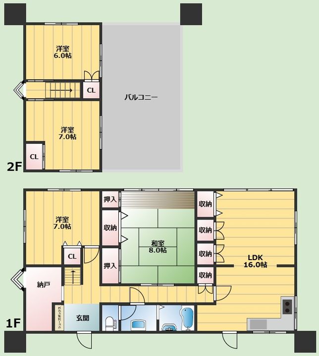 大阪府吹田市佐竹台1丁目(一戸建)の賃貸物件の間取り