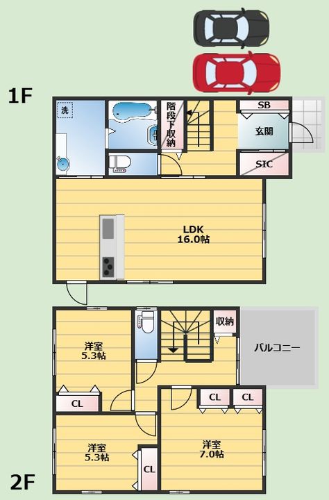大阪府豊中市服部本町2丁目(一戸建)の賃貸物件の間取り