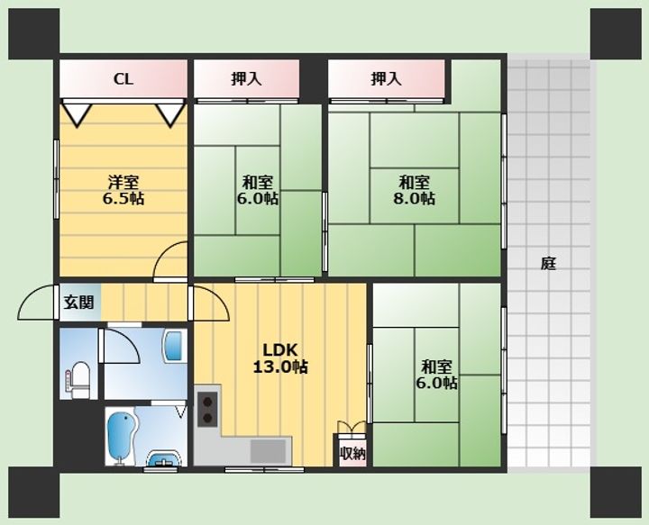 フォレストテラス箕面の間取り