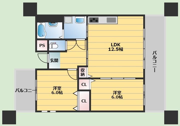 コーポ楓の間取り