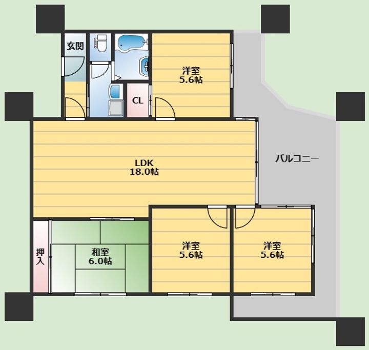 メゾンドゥアテリアの間取り