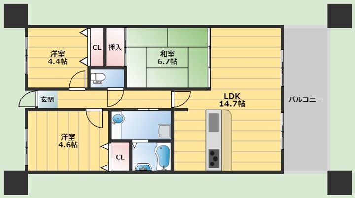 アーバンヒルズ千里の間取り