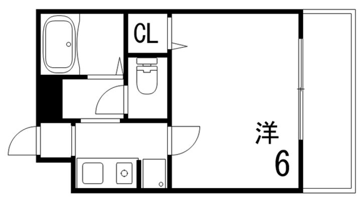 シャルマンコート東灘の間取り
