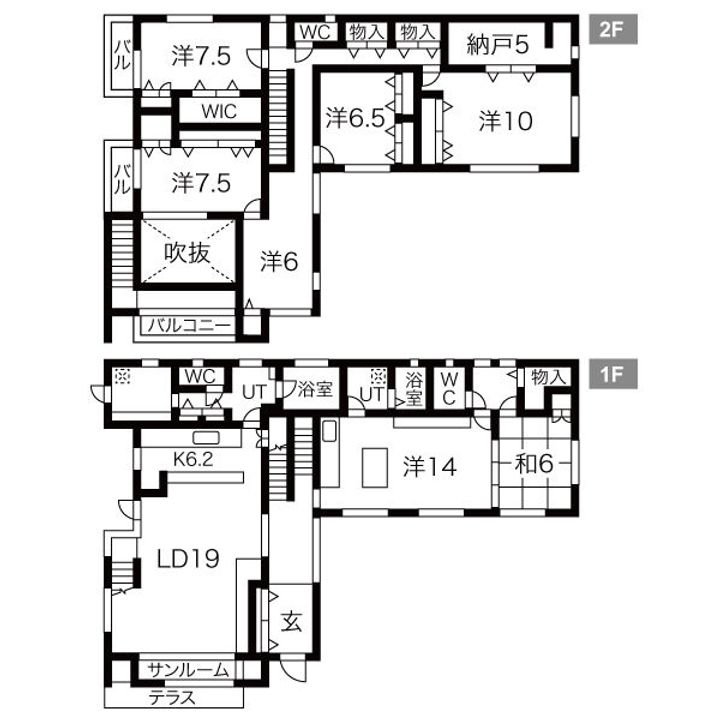 兵庫県芦屋市大原町(一戸建)の賃貸物件の間取り