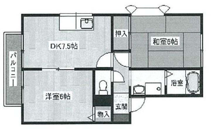 エクセルハイツ桃山の間取り