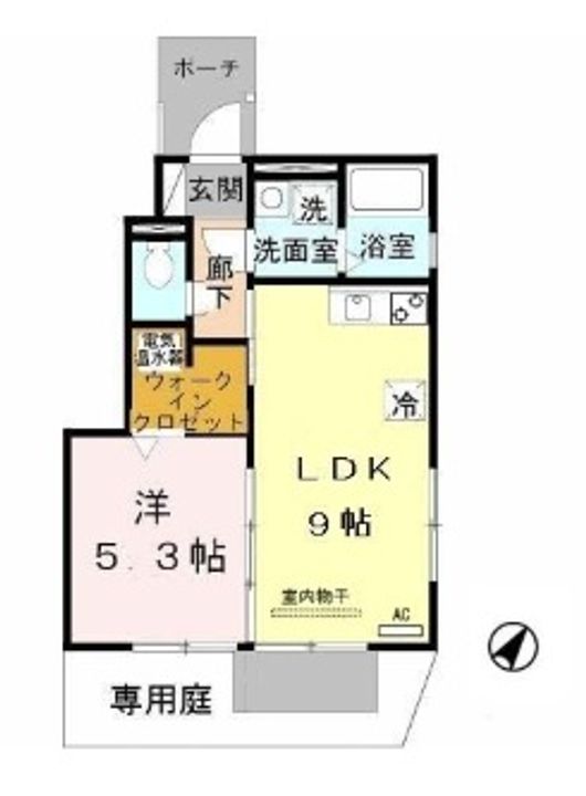 セジュール名谷Ⅱの間取り