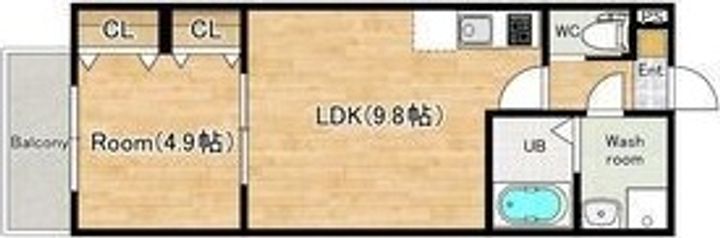 ジーメゾンフェリシェ大久保の間取り