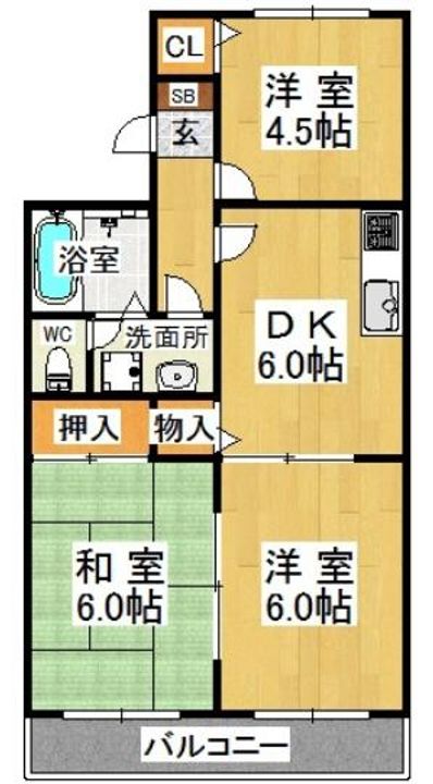 フローラルコートの間取り