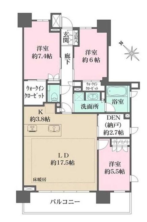 アトラス六甲の間取り