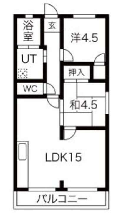 リバーサイドハイツの間取り